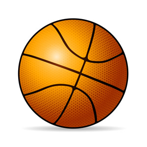 Basketball - Vector illustration of a basketball ready for that slam dunk or 3-point shot at the buzzer! I love this game! - basketball vector, basketball eps, basketball equipment, orange, basketball, slam dunk, 3-point shot, buzzer
